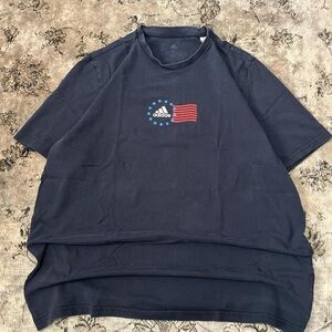 Adidas Dark Blue Crew Neck Tee